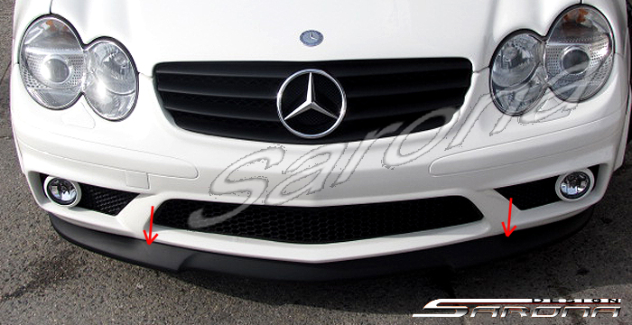 Custom Mercedes SL  Convertible Front Lip/Splitter (2006 - 2008) - $299.00 (Part #MB-011-FA)